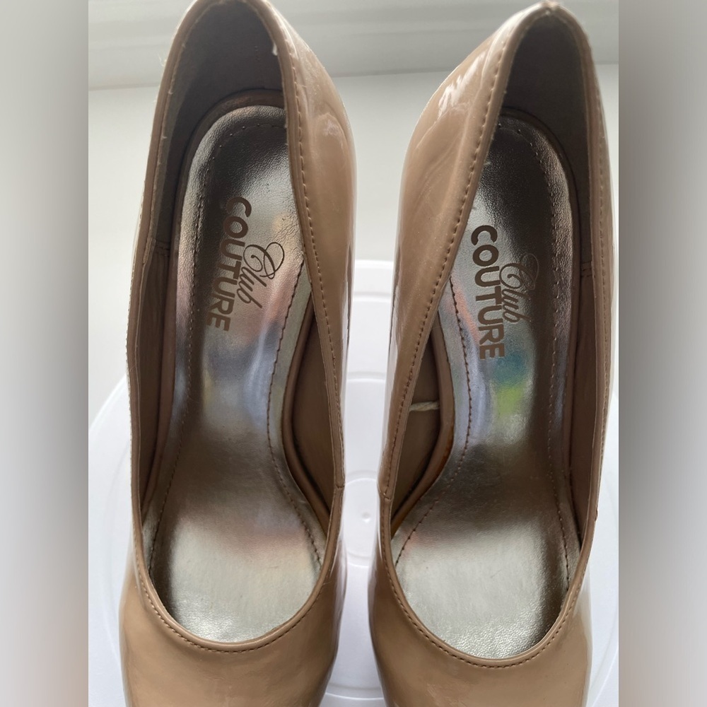 Nude Platform Heels - Picture 4 of 10